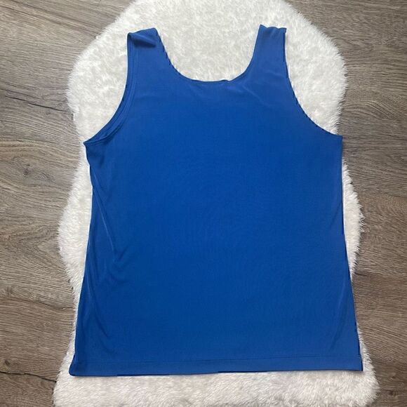 Additions By Chicos Womens Tank Stretch Blue Top Cami Plus Size 3 - Picture 6 of 6